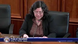Public Hearing - Senator Sabina Flores Perez - May 5, 2023 9AM PT.2