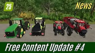 Новости FS25: бесплатное обновление контента №4 с огромными тракторами и многим другим