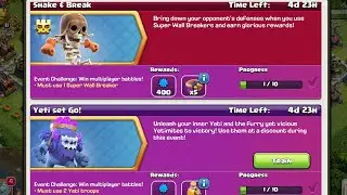 How to Complete Shake & Break, Yeti Set Go! and Lizard Blizzard Event in Clash of Clans