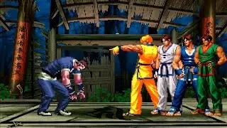 [KOF Mugen] Орочи Шинго против команды Ким Капхвана