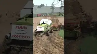 Claas Mega 218 Уборка рапса FS25 #clondike #fs25 #farm_like_never_before #farming #mods