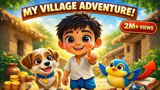 Gaav Ki Masti 😍 | Cute Village Cartoon Story | 2M+ Views Kids Animation