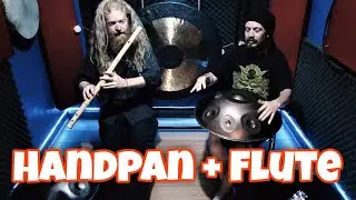 Handpan + Flauta irlandesa (Low Whistle) || Corazonido & Flauta Rustica ||