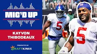 Mic&rsquo;d Up: Kayvon Thibodeaux at Jets Joint Practice | New York Giants