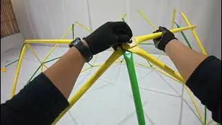 Fashionsport Outfitters Climbing Dome with Hammock and Led String Light