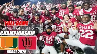 Indiana Hoosiers VS Miami Hurricanes | Championship | FULL GAME HIGHLIGHTS | NCAAF PLAYOFFS 2026
