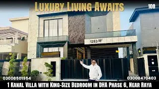 Ultra Modern 1 Kanal Fully Furnished Villa in DHA Phase 7 | Pool, Basement, Solar Installed