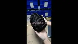 New SIlk Hair Bleached Knots Versatile Mono Base Front Lace Men Toupee