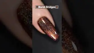 Perfect holo nails for Fall🍂 Burnt Bridges🌉 Holo Taco