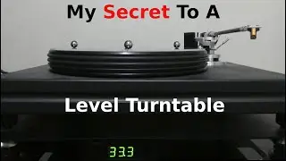 Level Your Turntable Inexpensively