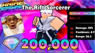 I SPENT $200,000 GEMS TO GET NEW SECRET UNIT GOJO  IN ANIME DEFENDER