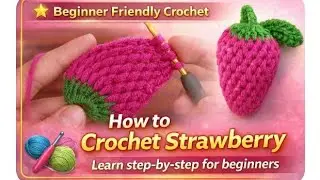 VERY NICE IDEA 💲💲I made money crochet strawberry#craftbyalziya #crochet #crocheting 