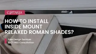 How to Install Inside Mount Relaxed Roman Shades
