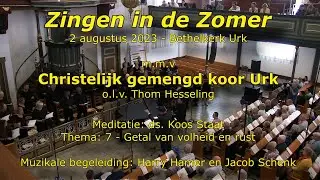 4e zangavond 2023 m.m.v. Chr. gem. koor Urk