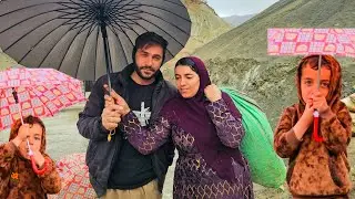 🌧️ Rainy Day in the Mountains | Bread Baking & Roof Repair with Salahadin&rsquo;s Family 🍞🏡