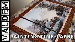 Painting Time-Lapse | House In The Mountains