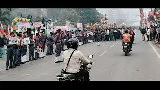 @BIHARI_ZONE01 #patna NCC CADETS  ROAD 🛣️ SHOW OF PATNA  NITIN NAVEEN 