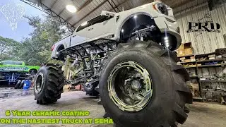 Nastiest truck at Sema that I got to do a 6 year ceramic coat on ￼