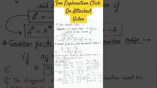 76/1000 | Skew-Hermitian Matrix Engineering Mathematics | Types of Complex Matrix