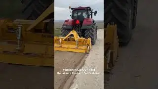 Valentini RA2300DT Road Reclaimer / Soil Stabilizer / Rock Crusher at work on rural Gravel Roads.