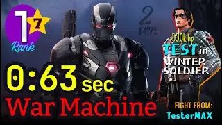 7* Rank-1 WAR MACHINE 63 sec [No-boost] Synergy: White Magneto, Falcon | Test in ROL #warmachine