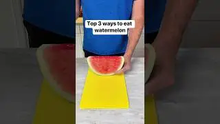 Favorite three toppings to put on top of watermelon #watermelon #fruits #summer #toppings