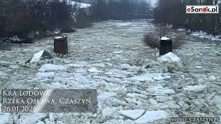 GMINA ZAGÓRZ: Zator lodowy na Osławie w Czaszynie!