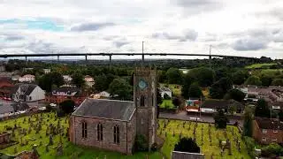 Drone exploration of Old Kilpatrick Bowling Parish Church