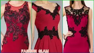 Super Stylish Lace Patchwork Formal Gowns/Lace Trim Bodycon Ladies Evening Outfits Ideas