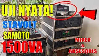 ⚙️ Uji Nyata STAVOLT SAMOTO SMT 1500VA! Aman Buat Mixer & Ampli Saat Genset Nyala 🔌🎶