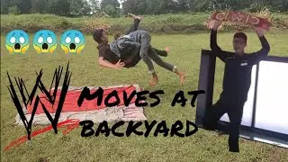 Roman reigns spear | Roman reigns supremen punch | WWE moves at backyard | backyard wrestling | HWE