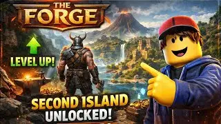 Going to the SECOND ISLAND in THE FORGE ROBLOX 🔥