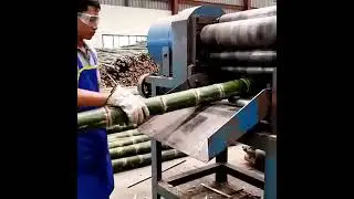 Bamboo Fiber Production Step by Step | Mega Factory Video