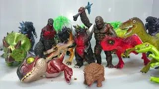 Dinosaurus Jurassic World Snap Squad Mattel Camp Cretaceous | Carnotaurus,Triceratops,Shin Godzilla