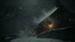Frozen Night in a Forsaken Castle | 3 Hours of Eerie Howling Blizzard Storm for Deep Sleep