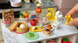 7 Miniature Breakfast Recipes for a Week | ASMR Miniverse Cooking for Dollhouse Therapy