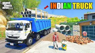 Franklin & Shinchan Buy Indian TATA SignaTipper Truck And Start Transport Business in GTA 5