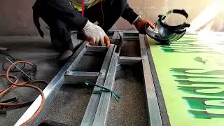 Fabricate steel gate by Using tubular for the Gate of JFCM Church (@artbhong) #ARNELEKTRIC DIY TV#