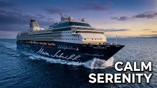 Mein Schiff 2 Cruise Ship Sailing at Sea | Calm & Cinematic Ship Movement