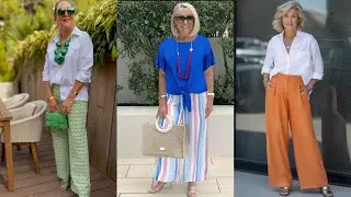 How to Wear PALAZZO Pants  at 60+ and Look AMAZING