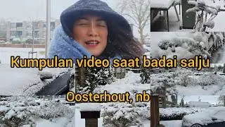 KUMPULAN VIDEO SAAT KOTA OOSTERHOUT NB TERKENA BADAI SALJU .BRRR SANGAT DINGIN. 
