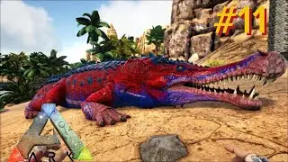 Seguimos domando: Sarcosuchus y Pachyrhinosaurus | Ark Survival Evolved #11