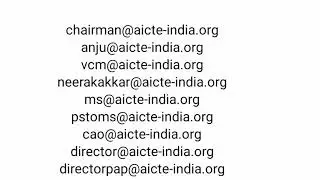 Mail to AICTE #sbte #promote