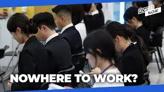 Number of older employees at big firms continues to rise, as fewer younger workers are hired