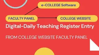 COLLEGE WEBISTE WITH FACULTY/ADMIN PANEL TO UPLOAD CONTENT (e-DTR Entry)