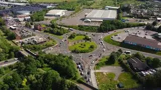 Stairfoot Roundabout At Rush Hour