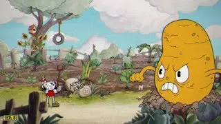 CUPHEAD - Inkwell Isle One - The Root Pack &ndash; &ldquo;Botanic Panic!&rdquo;  Boss Battle Gameplay (1080p 60fps)