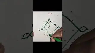 7*1 Kolam Muggulu 🌼 Dots muggulu 🌸 Free HandRangoli 🌼Easy muggulu💮 #indianrangole #ytshorts #design