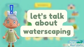 Natural Waterscaping Tips & Tricks!! | Animal Crossing New Horizons