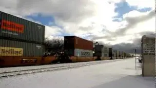 167-car Stack Train at Flagstaff, AZ